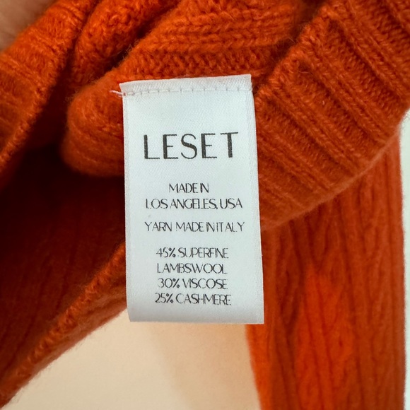 Leset Orange Sweater Set Size S - Picture 4 of 6